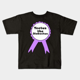 Yeetus the Diabeetus Ribbon - Purple Kids T-Shirt